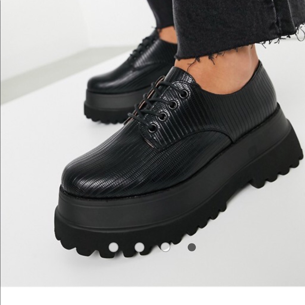 ASOS oxford style platform shoes